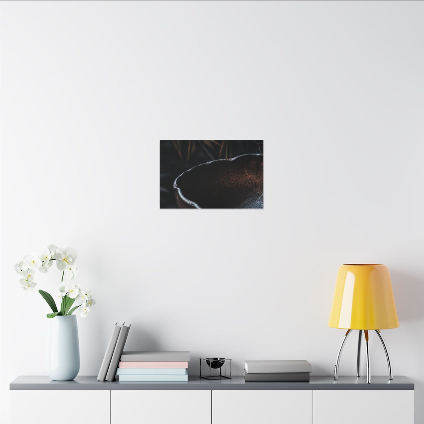 Luxurious Ceramic Bowl Canvas Art - Shadow Zen Dark Japandi
