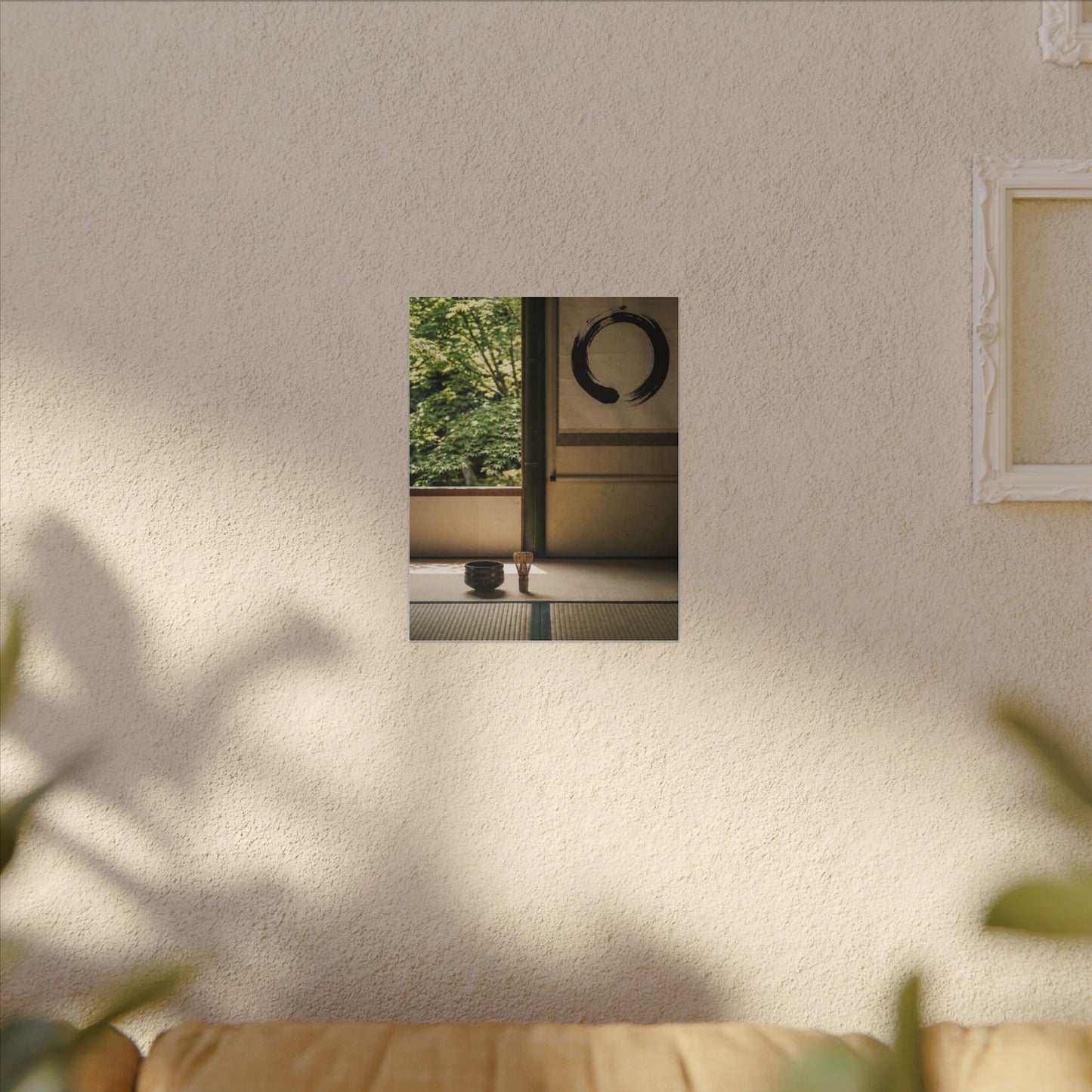 Tea Ceremony Enso Canvas Art | Serene Zen Art
