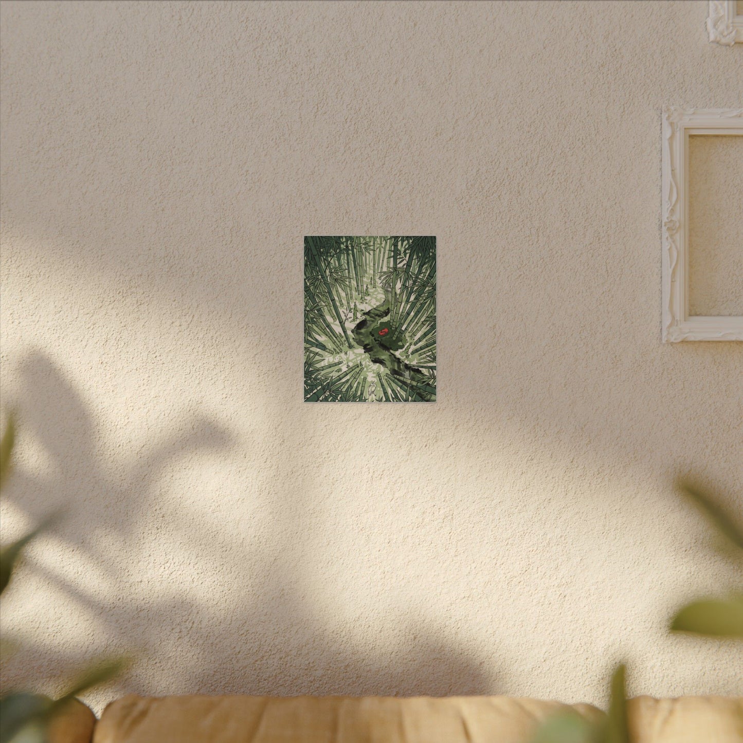 Peaceful Bamboo Grove Canvas Art - Ukiyo E Inspired Zen