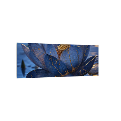 Kintsugi Lotus Flower in Dawn | Broken Beauty Canvas Art