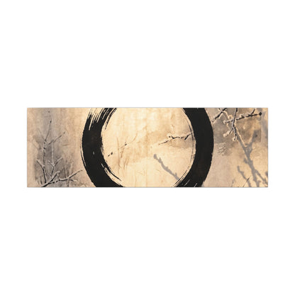 Shoji Screen Enso Canvas Art | Contemplative Zen Art