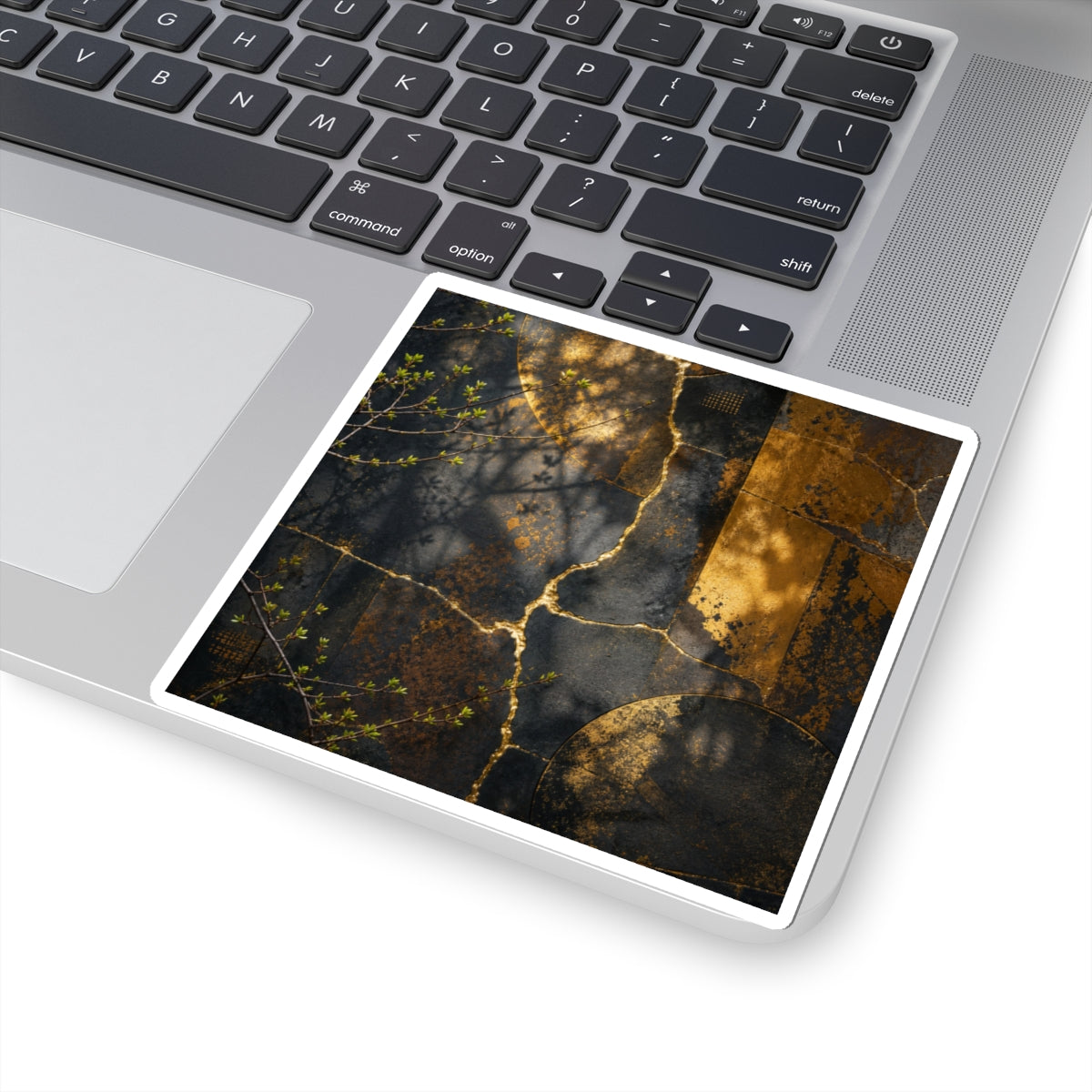 Rust Patina Spring Sticker | Kintsugi Beautiful Design