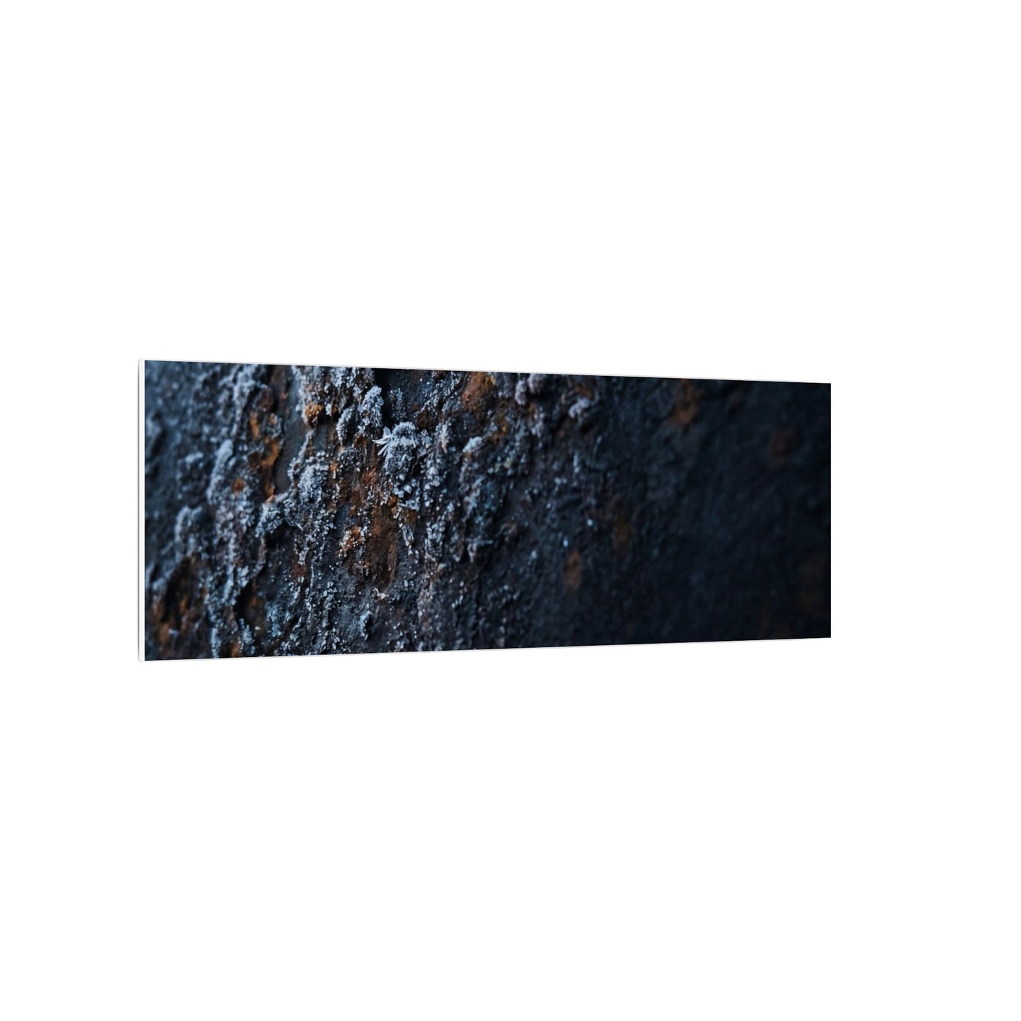 Rust Patina Canvas Art | Winter Dark Japandi Shadow Zen Art