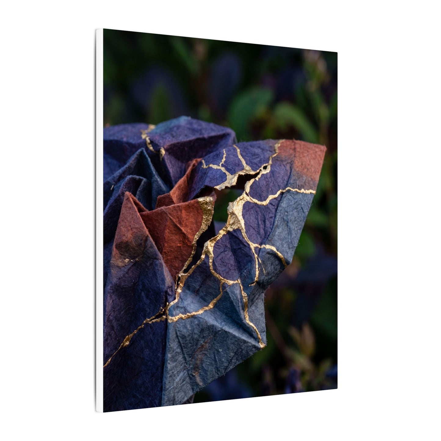 Philosophical Paper Fold Canvas Art - Gold Vein Kintsugi