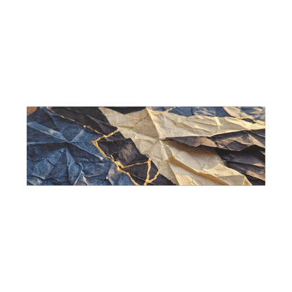 Golden Hour Paper Fold Canvas Art - Kintsugi Ma