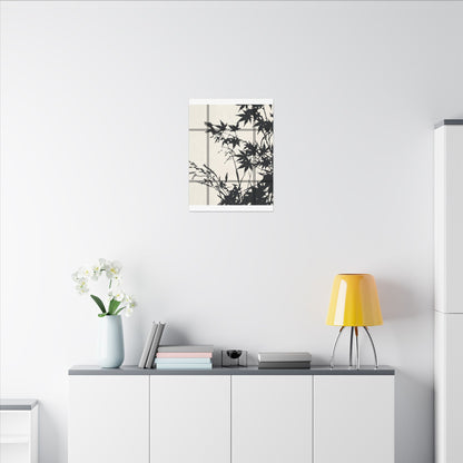 Shoji Screen Canvas Art | Summer Japandi Minimal Line Art
