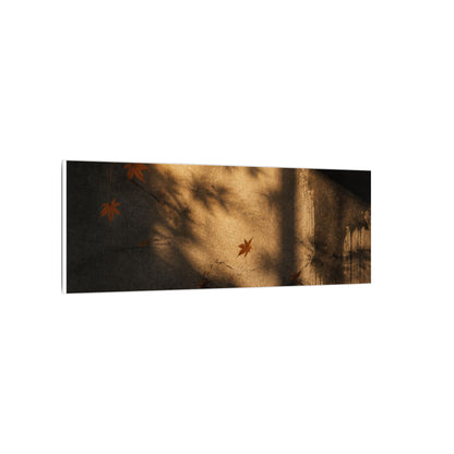 Shadow Play Canvas Art | Autumn Dark Japandi Charcoal Ink Art