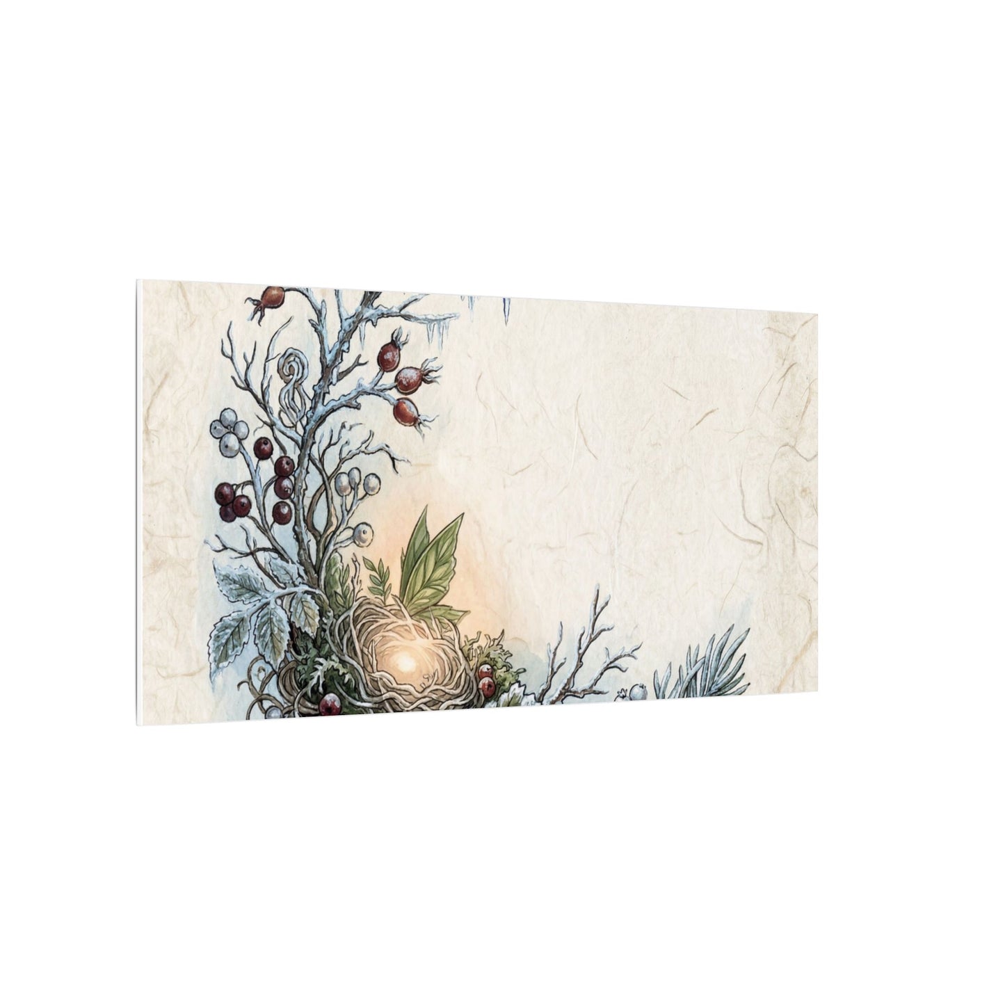 Winter Shoji Screen Forest Whimsy Canvas Art | Enchanting Decor
