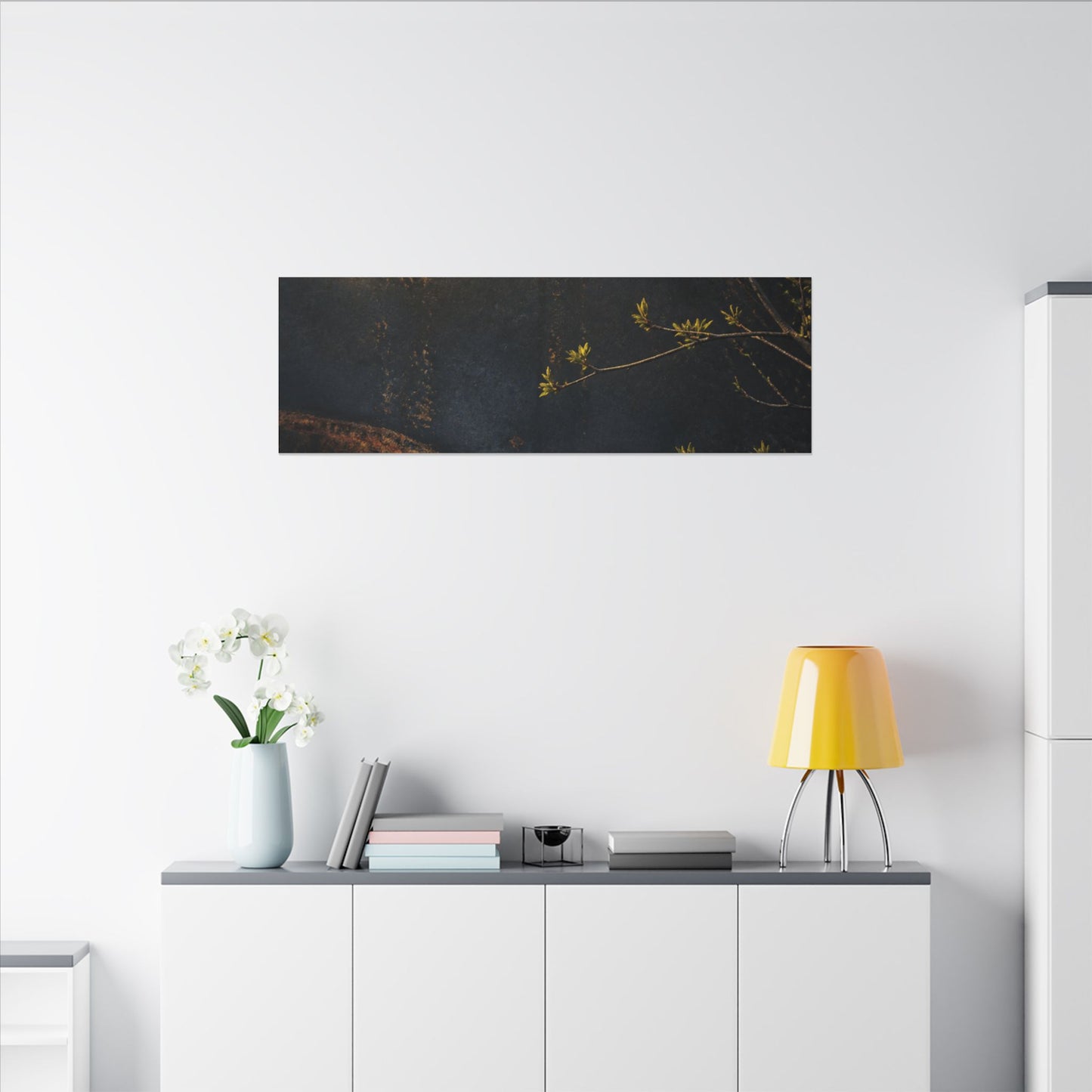 Spring Rust Patina Dark Texture Canvas Art | Moody Decor