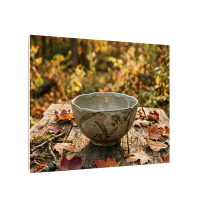 Elegant Ceramic Bowl Canvas Art - Japanese Pattern Japandi