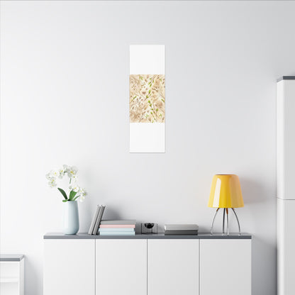 Spring Dried Flowers Watercolor Canvas Art | Earthy Decor