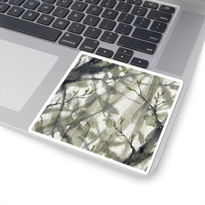 Shoji Screen Watercolor Sticker | Cozy Japandi Art