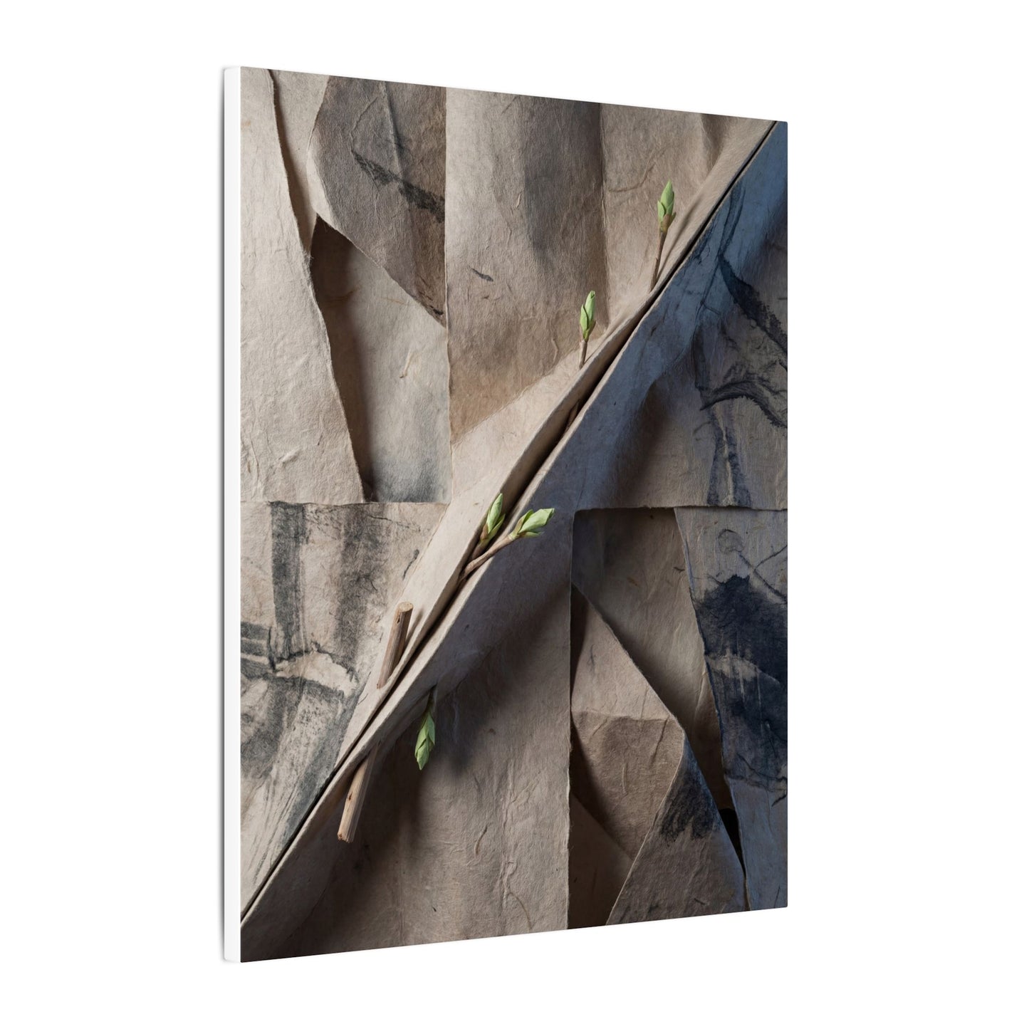 Paper Fold Canvas Art | Spring Japandi Japanese Pattern Art