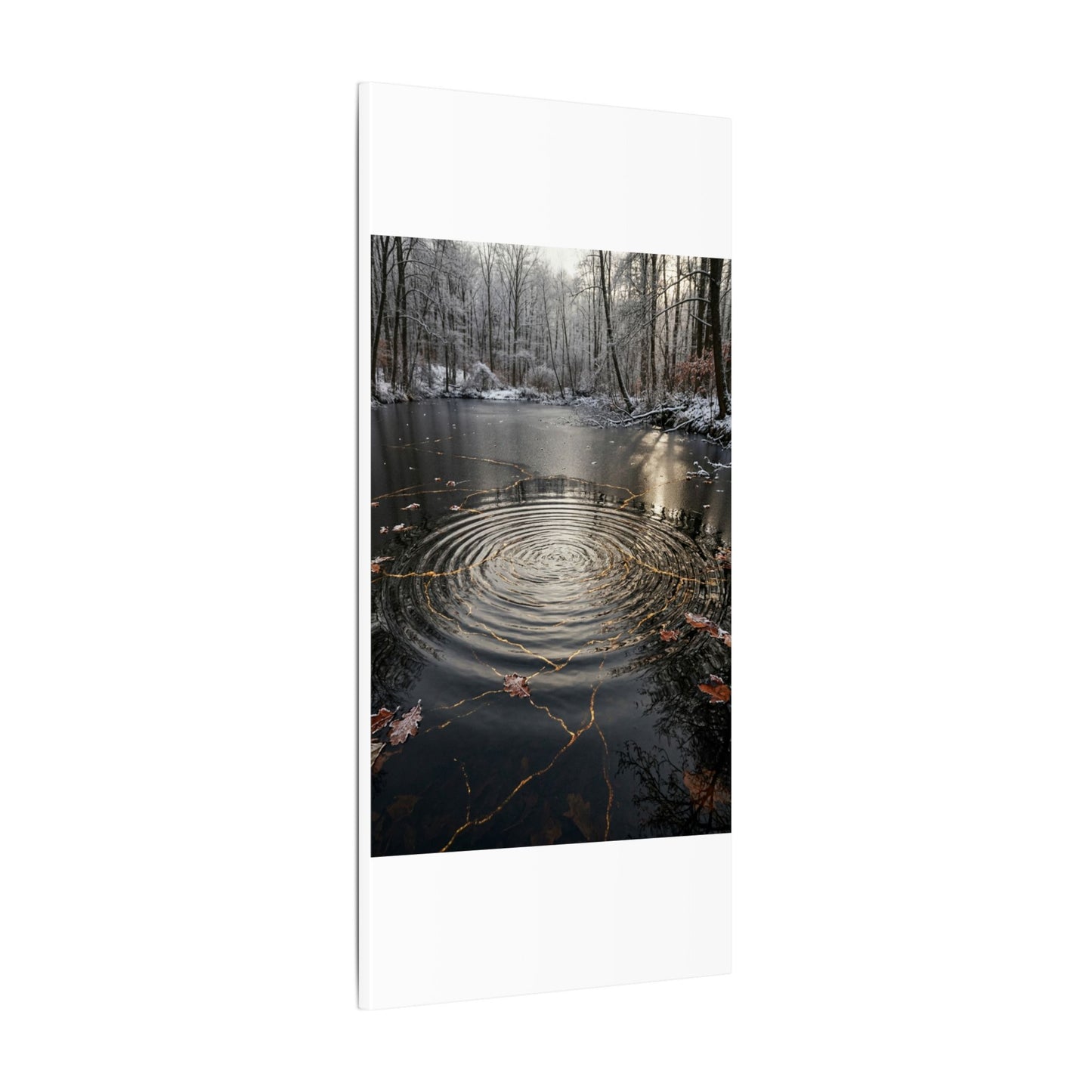 Water Ripple Broken Beauty Canvas Art | Artful Kintsugi Art