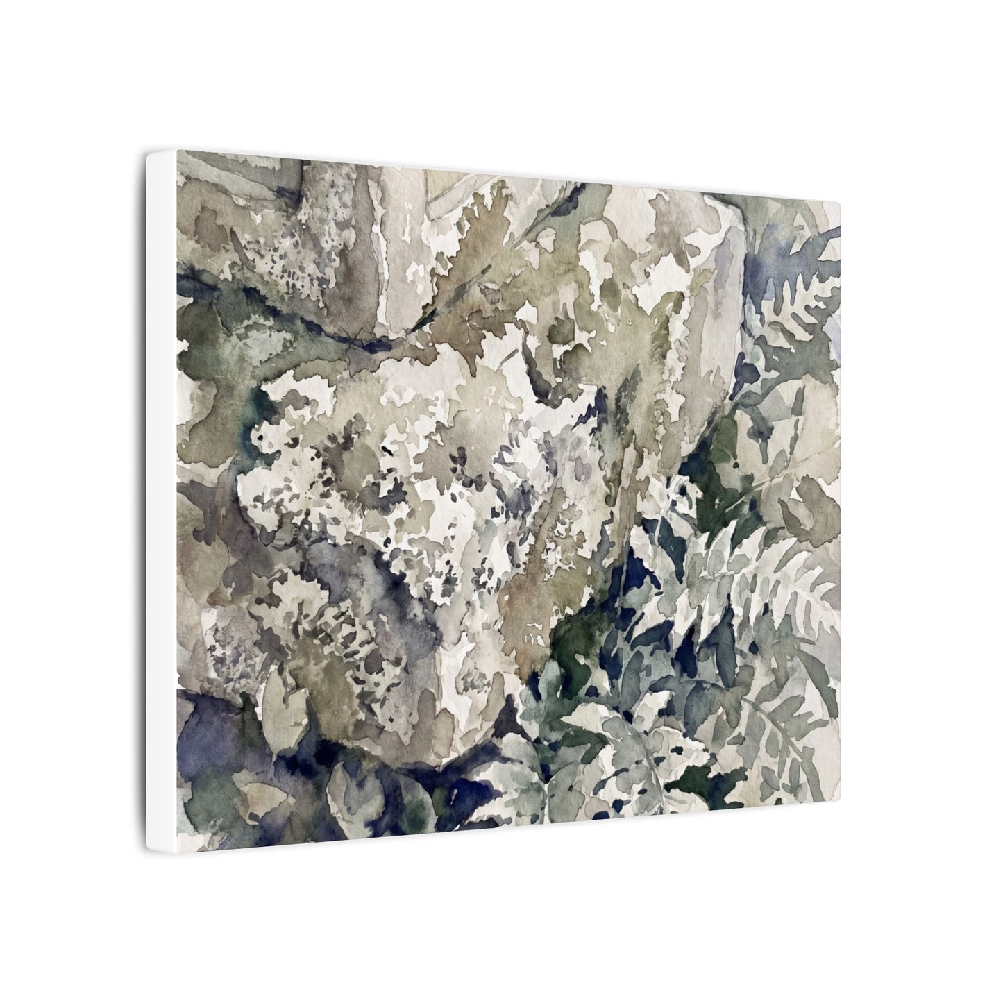 Stone Lantern Watercolor Canvas Art | Elegant Japandi Art