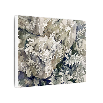 Stone Lantern Watercolor Canvas Art | Elegant Japandi Art