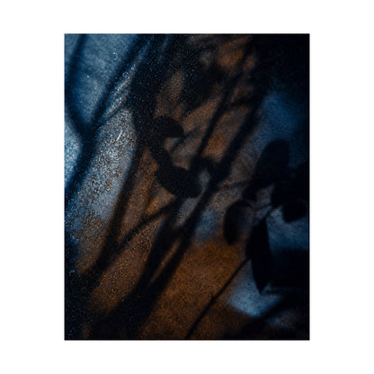 Winter Shadow Play Moody Minimal Wall Art Print | Luxurious Decor