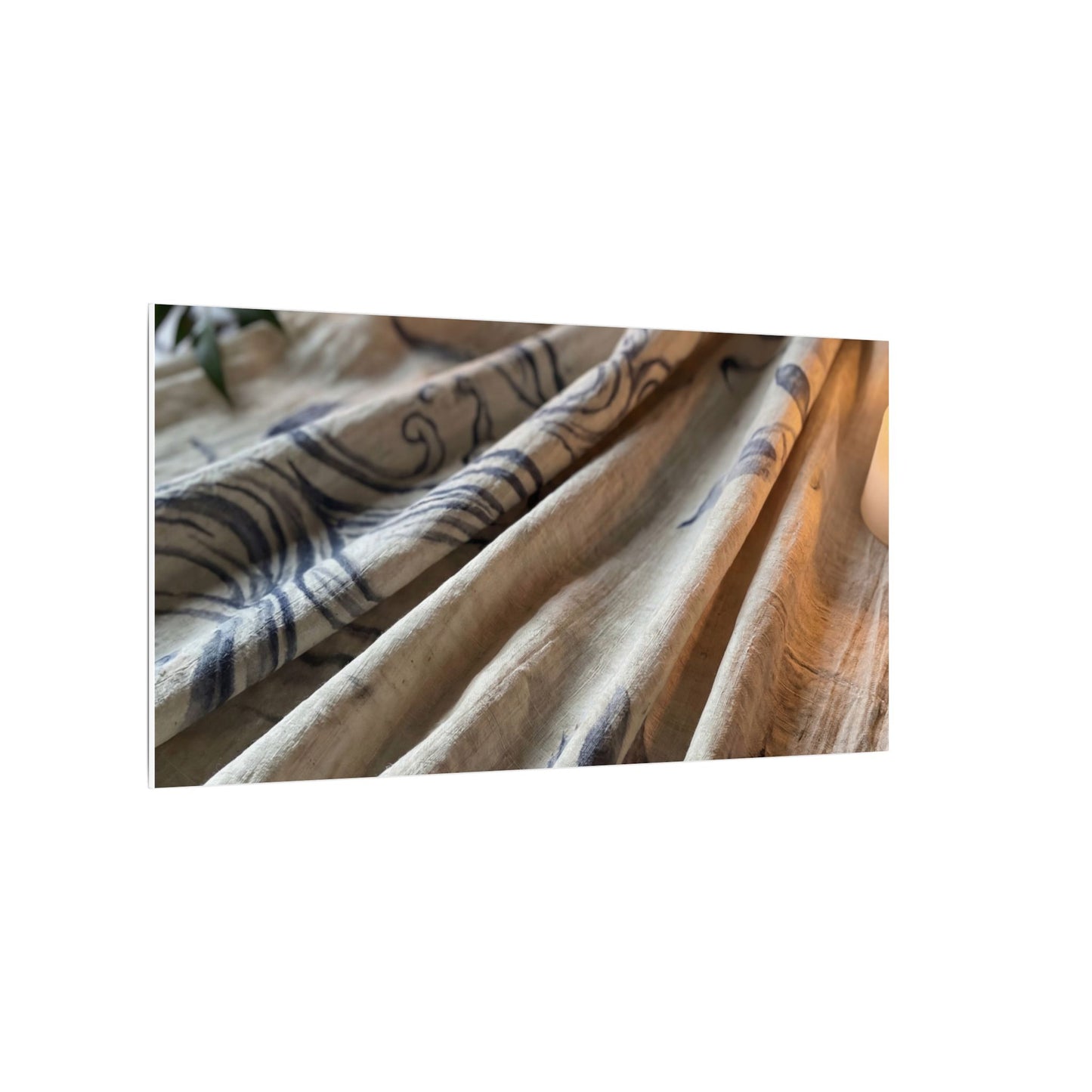 Fukinsei Silk Drape Canvas Art - Japandi Japanese Pattern