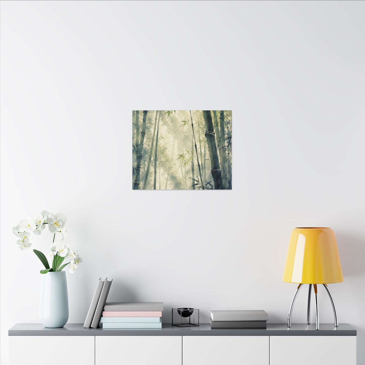 Bamboo Grove Spring Canvas Art | Zen Serene Design
