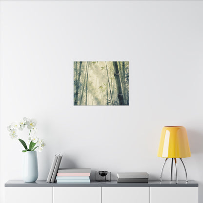 Bamboo Grove Spring Canvas Art | Zen Serene Design