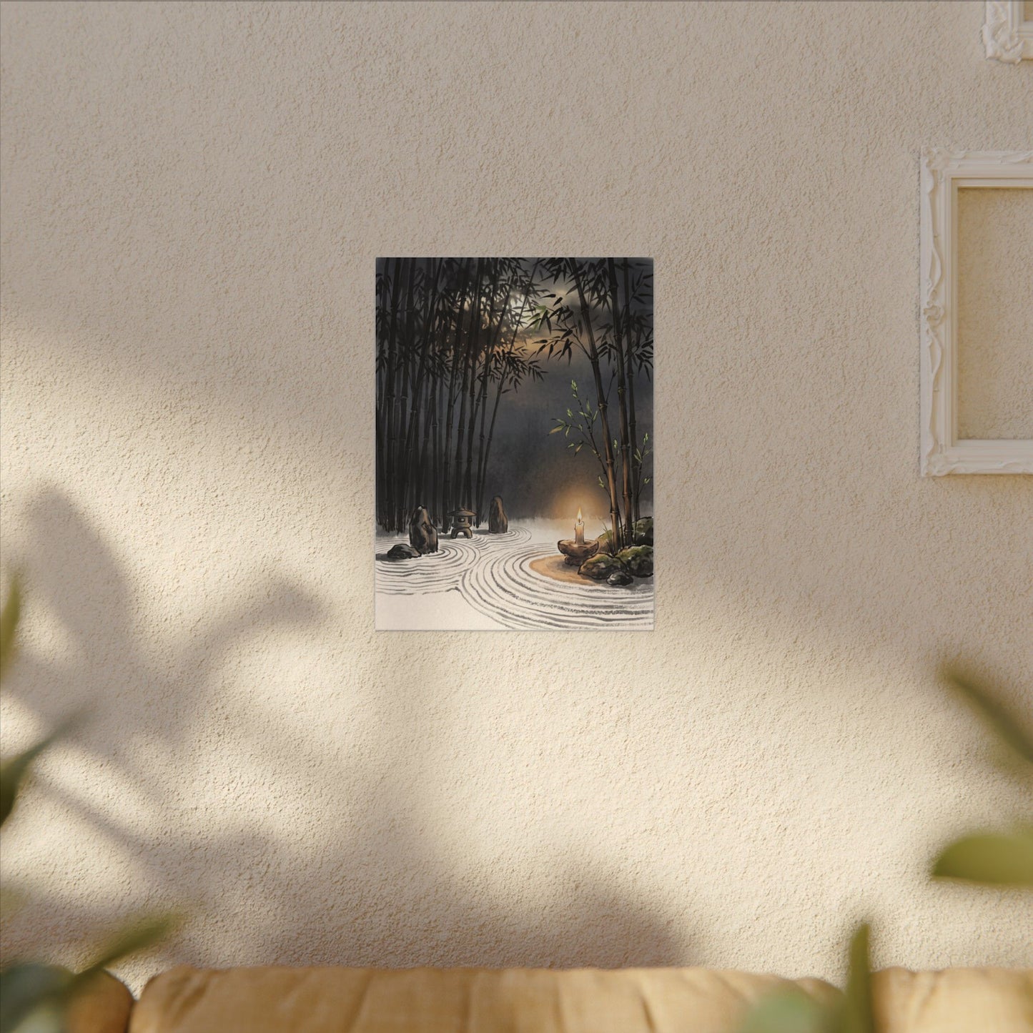 Tranquil Bamboo Grove Canvas Art - Karesansui Zen