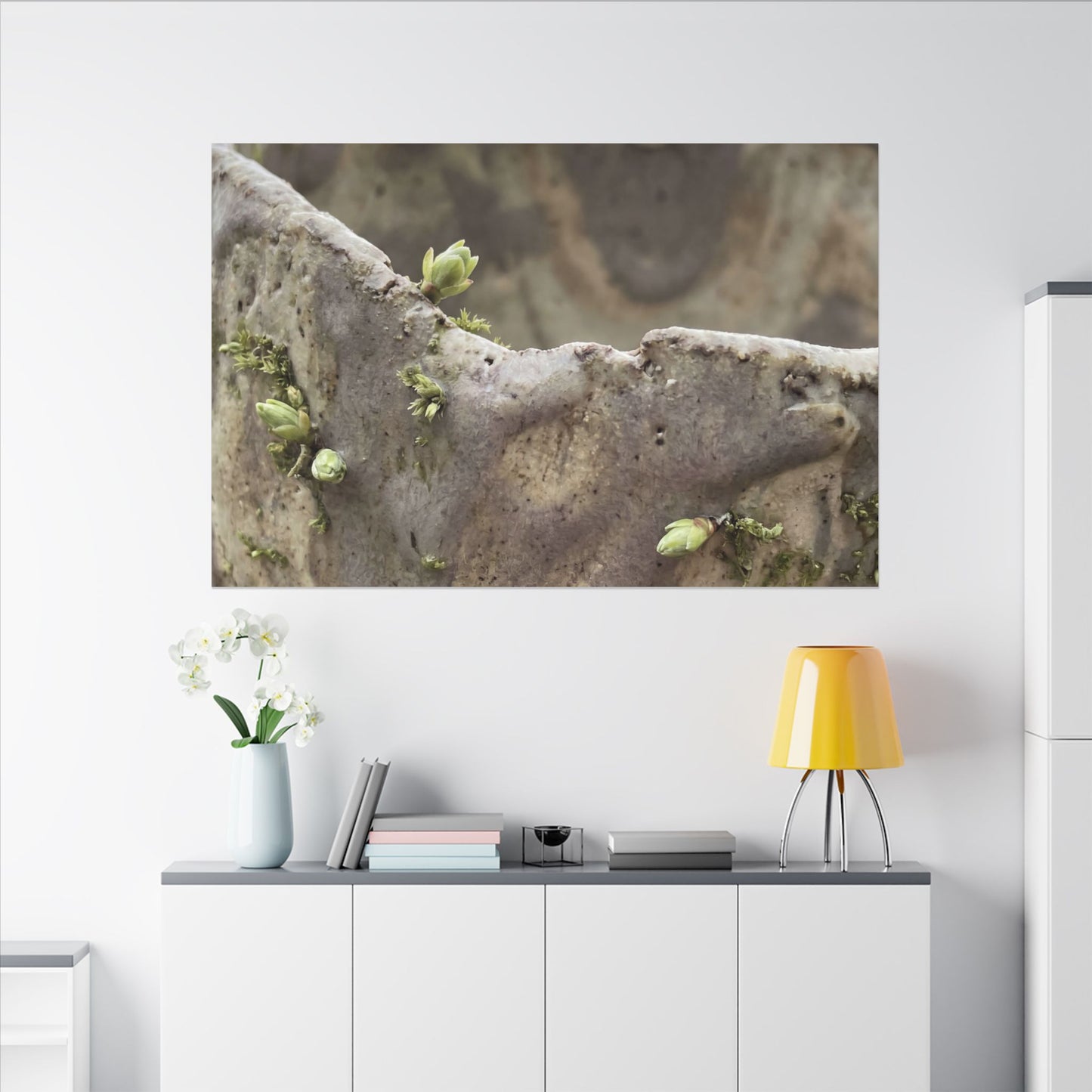 Overcast Ceramic Bowl Canvas Art - Japandi Fukinsei