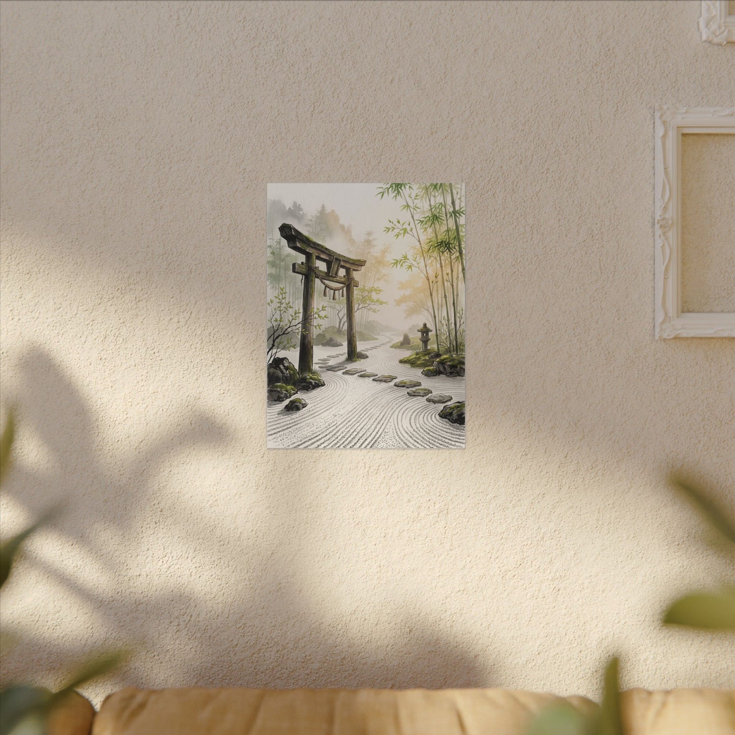 Peaceful Torii Gate Canvas Art - Karesansui Zen