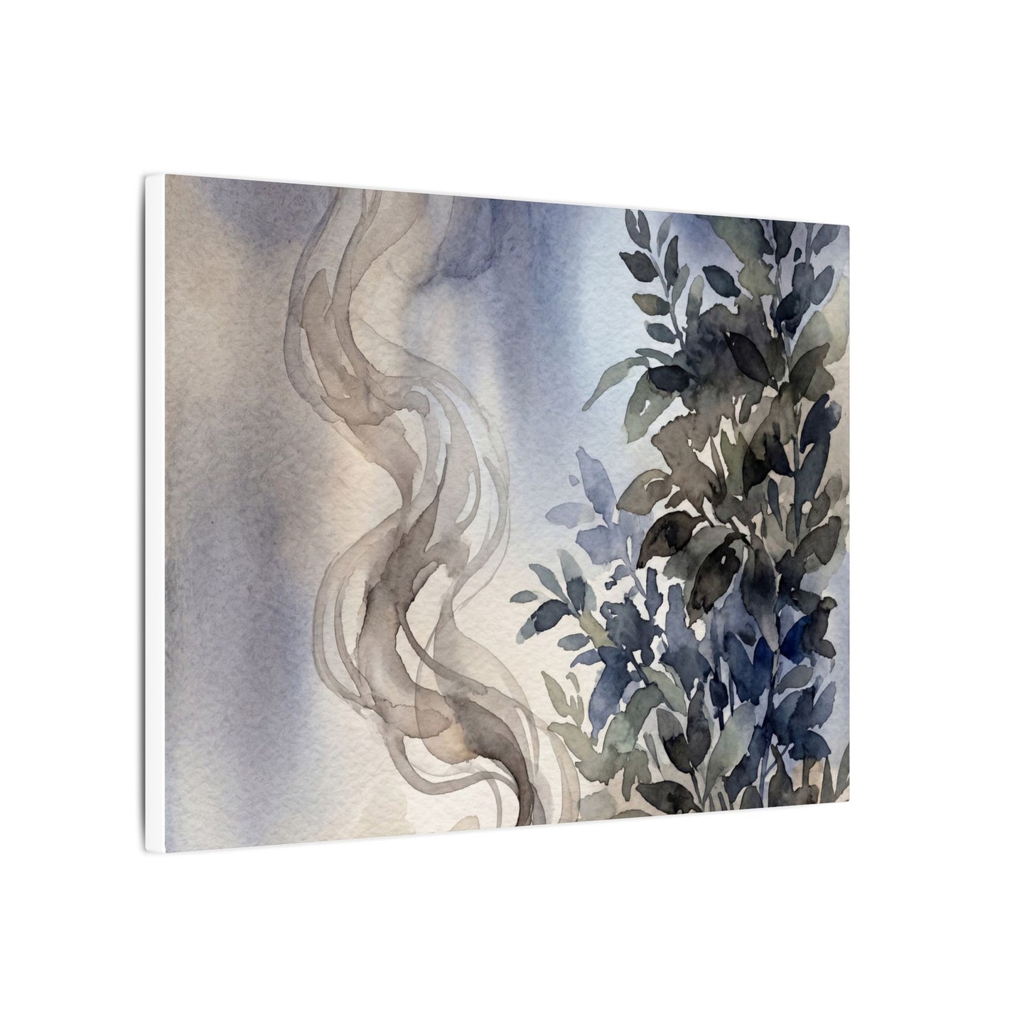 Incense Smoke Summer Canvas Art | Japandi Cozy Design