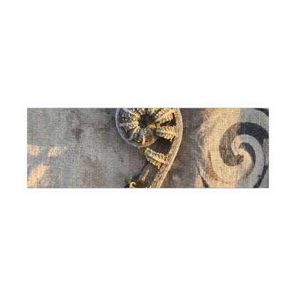 Fern Unfurling Canvas Art | Winter Japandi Japanese Pattern Art