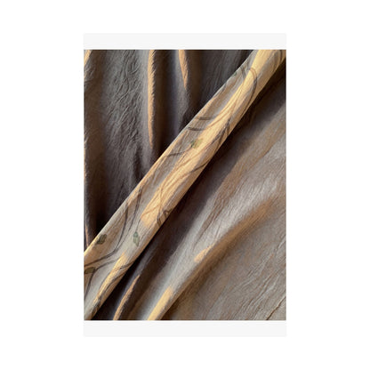 Silk Drape Japanese Pattern Wall Art Print | Neutral Japandi Art