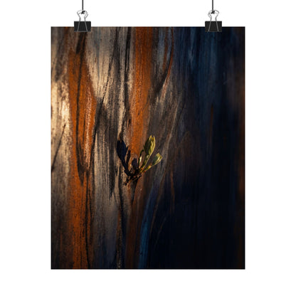 Rust Patina Spring Wall Art Print | Dark Japandi Sophisticated Design Art Print