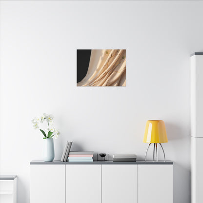 Golden Hour Silk Drape Canvas Art - Kintsugi Fukinsei