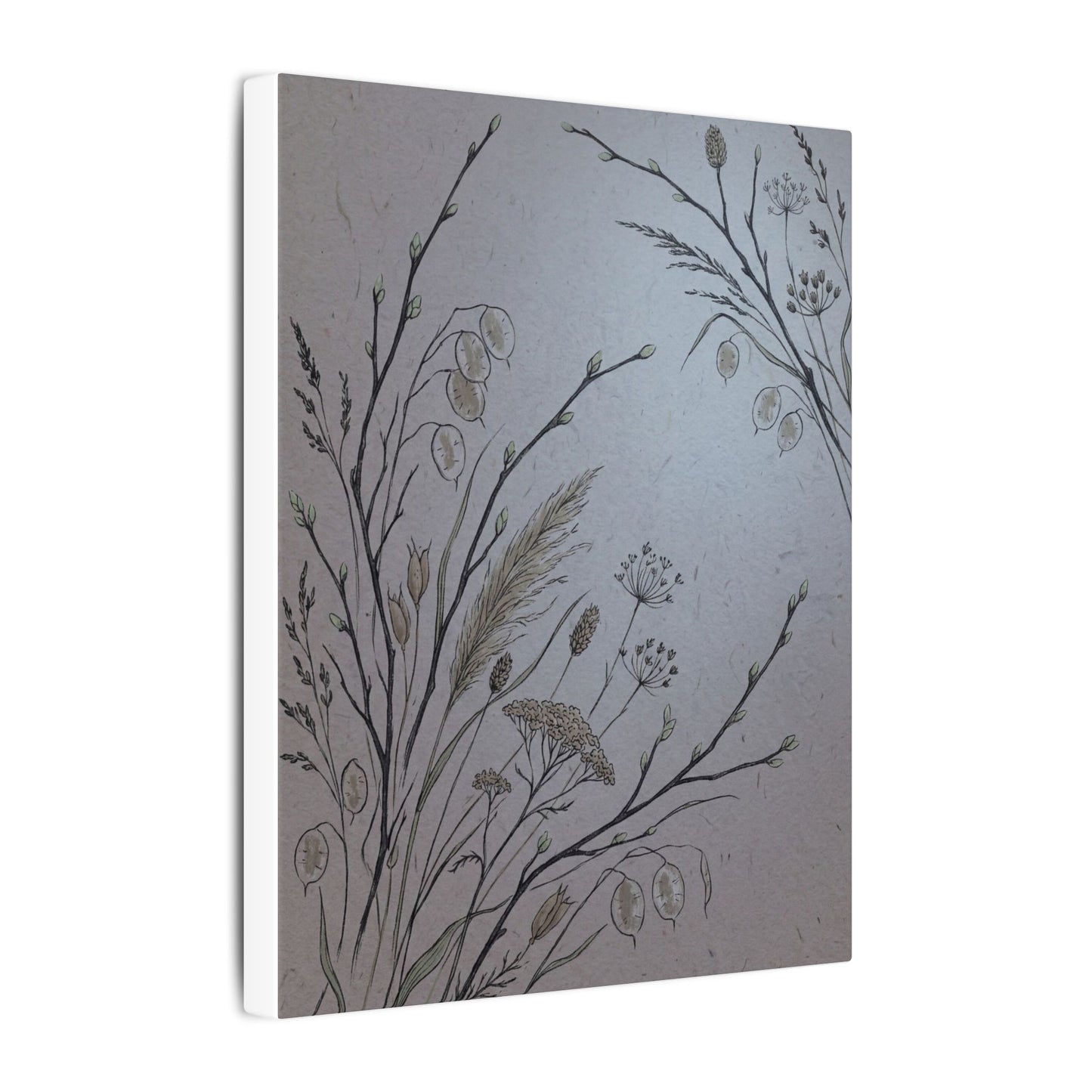 Spring Dried Flowers Japanese Pattern Canvas Art | Cozy Decor