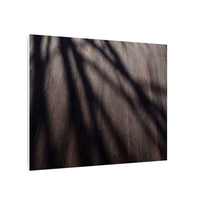Dark Japandi Shadow Play in Dawn | Moody Minimal Canvas Art