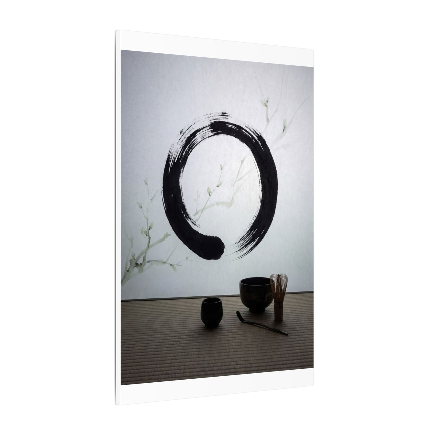 Tea Ceremony Enso Canvas Art | Peaceful Zen Art