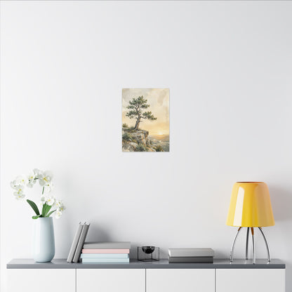 Pine Tree Canvas Art | Summer Japandi Texture Art