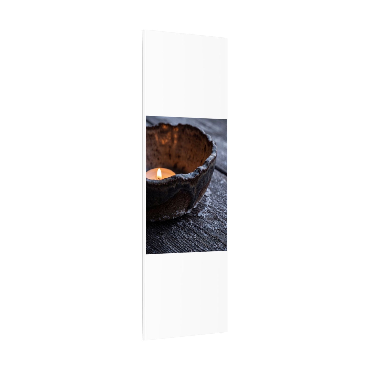 Atmospheric Ceramic Bowl Canvas Art - Moody Minimal Dark Japandi