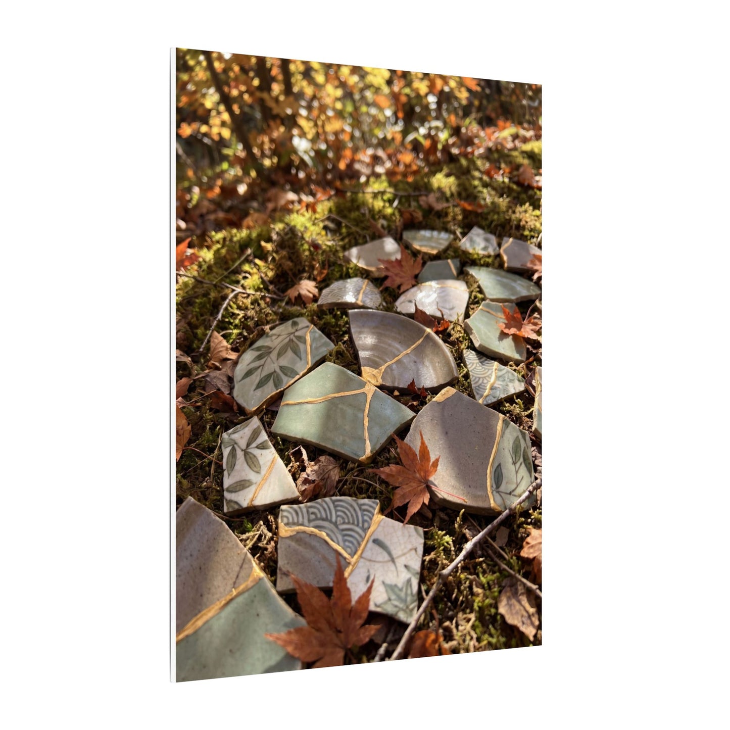 Broken Pottery Japanese Pattern Canvas Art | Elegant Japandi Art