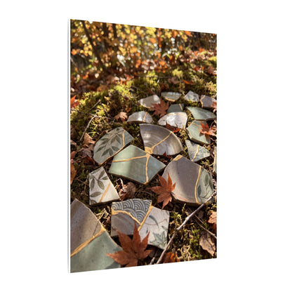 Broken Pottery Japanese Pattern Canvas Art | Elegant Japandi Art