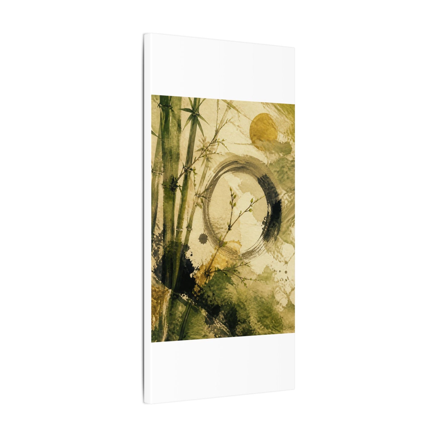 Ink Brushstroke Sumi E Canvas Art | Calm Zen Art