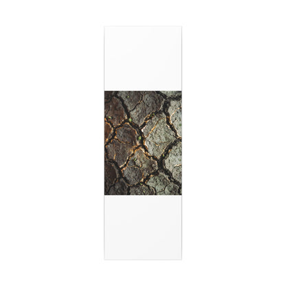 Earthy Cracked Earth Canvas Art - Japanese Pattern Japandi