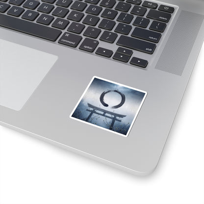 Zen Torii Gate in Moonlight | Enso Sticker