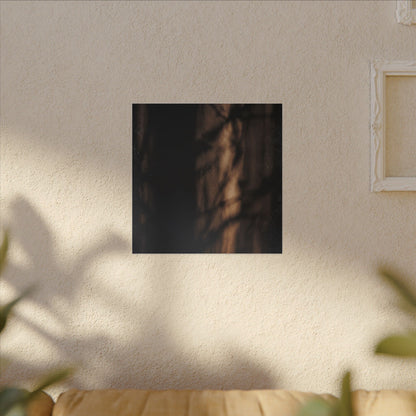 Winter Shadow Play Moody Minimal Canvas Art | Luxurious Decor