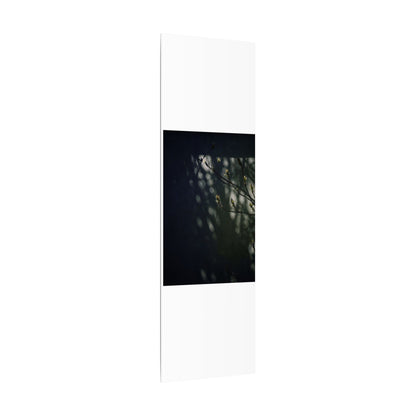 Dark Japandi Shoji Screen in Dappled | Moody Minimal Canvas Art