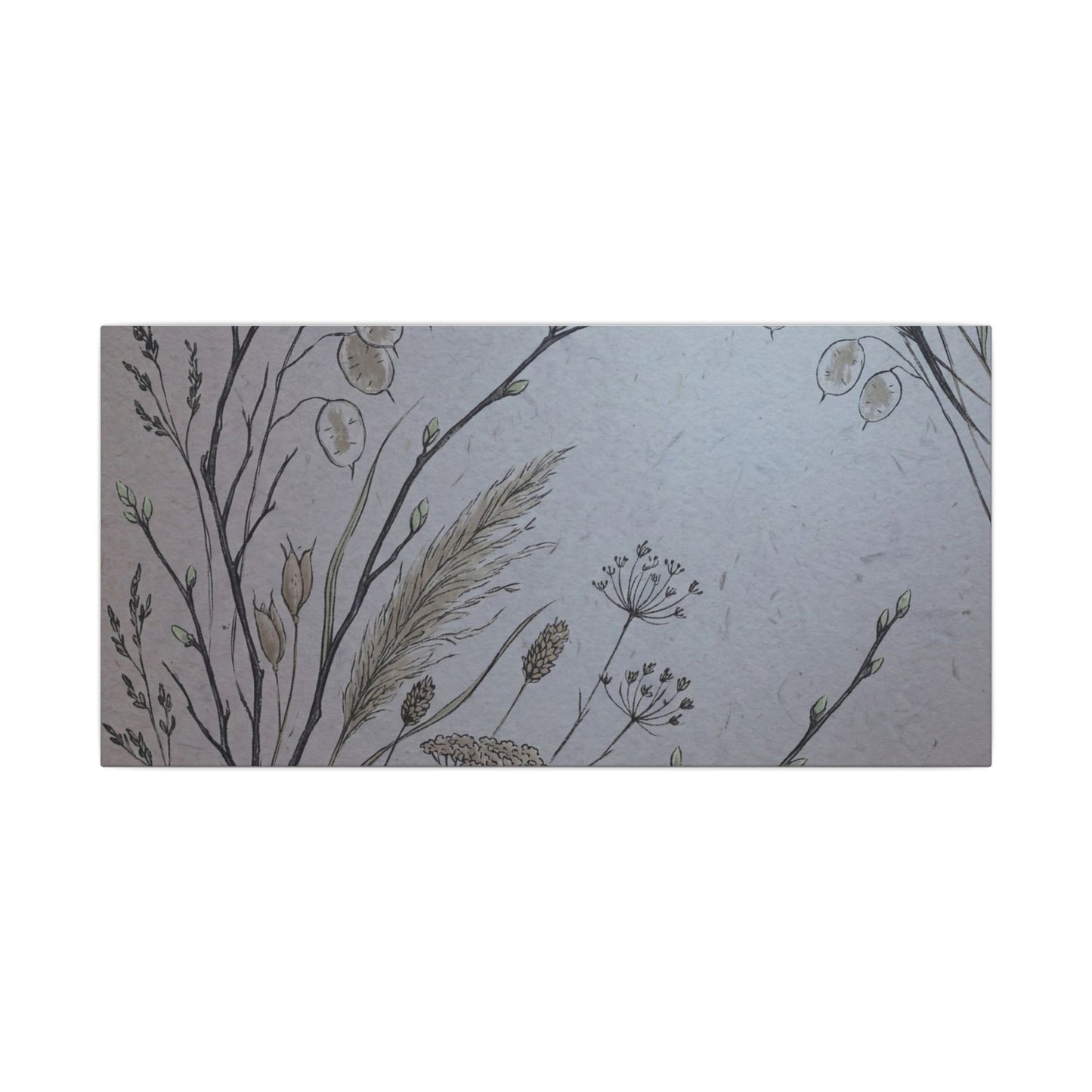 Spring Dried Flowers Japanese Pattern Canvas Art | Cozy Decor