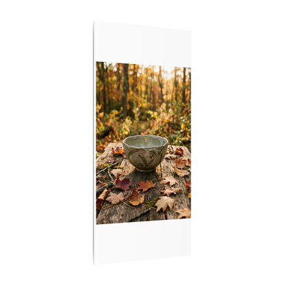 Golden Hour Ceramic Bowl Canvas Art - Japandi Fukinsei