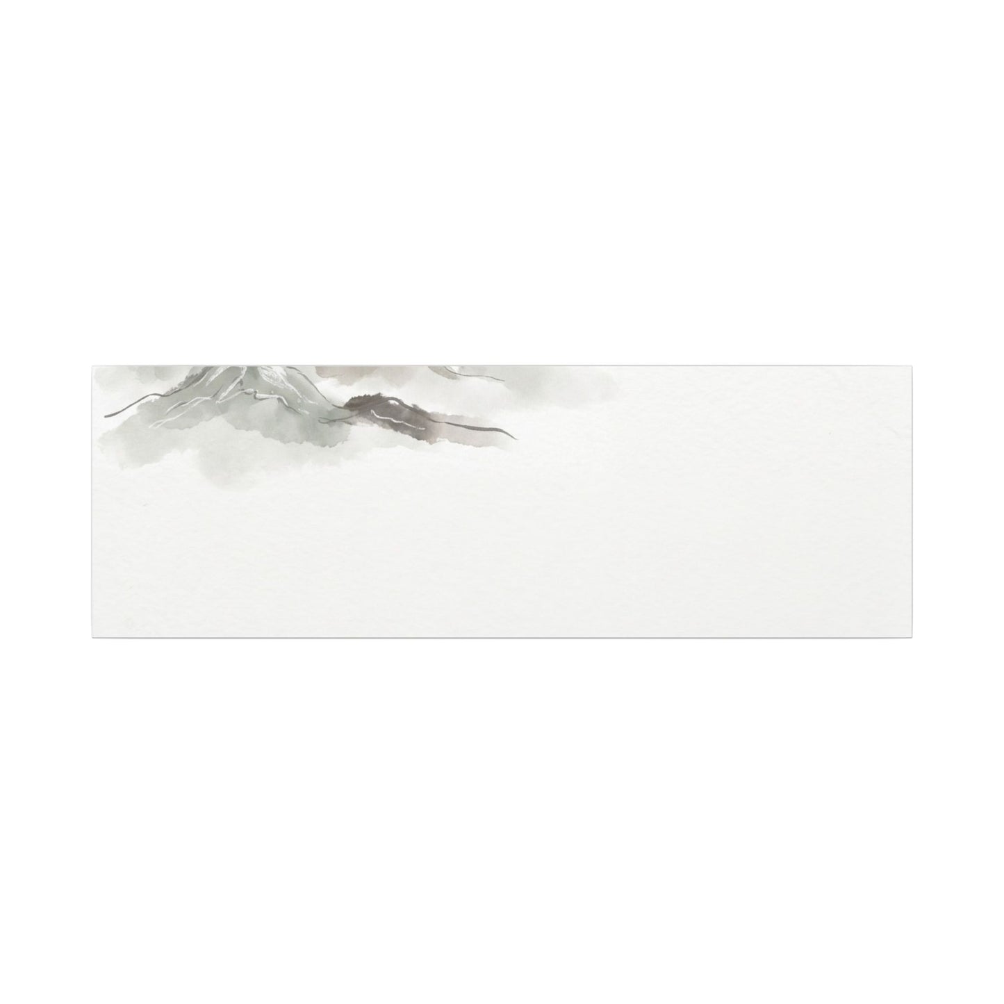 Winter Mountain Mist Minimal Line Canvas Art | Elegant Decor