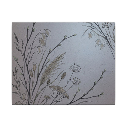 Spring Dried Flowers Japanese Pattern Canvas Art | Cozy Decor