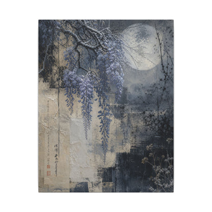Winter Wisteria Texture Canvas Art | Elegant Decor