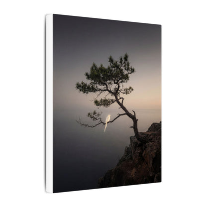 Dawn Pine Tree Canvas Art - Dark Japandi Datsuzoku